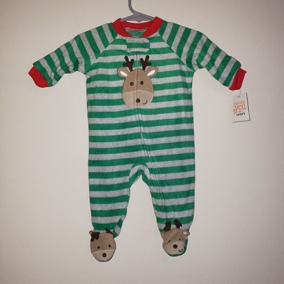 JUST ONE YOU CHRISTMAS SLEEPER REINDEER 3 MONTHS - Picture 1 of 5